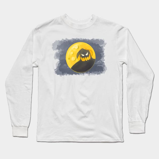 Shadow of the Moon at Night Long Sleeve T-Shirt by PatriciaLupien